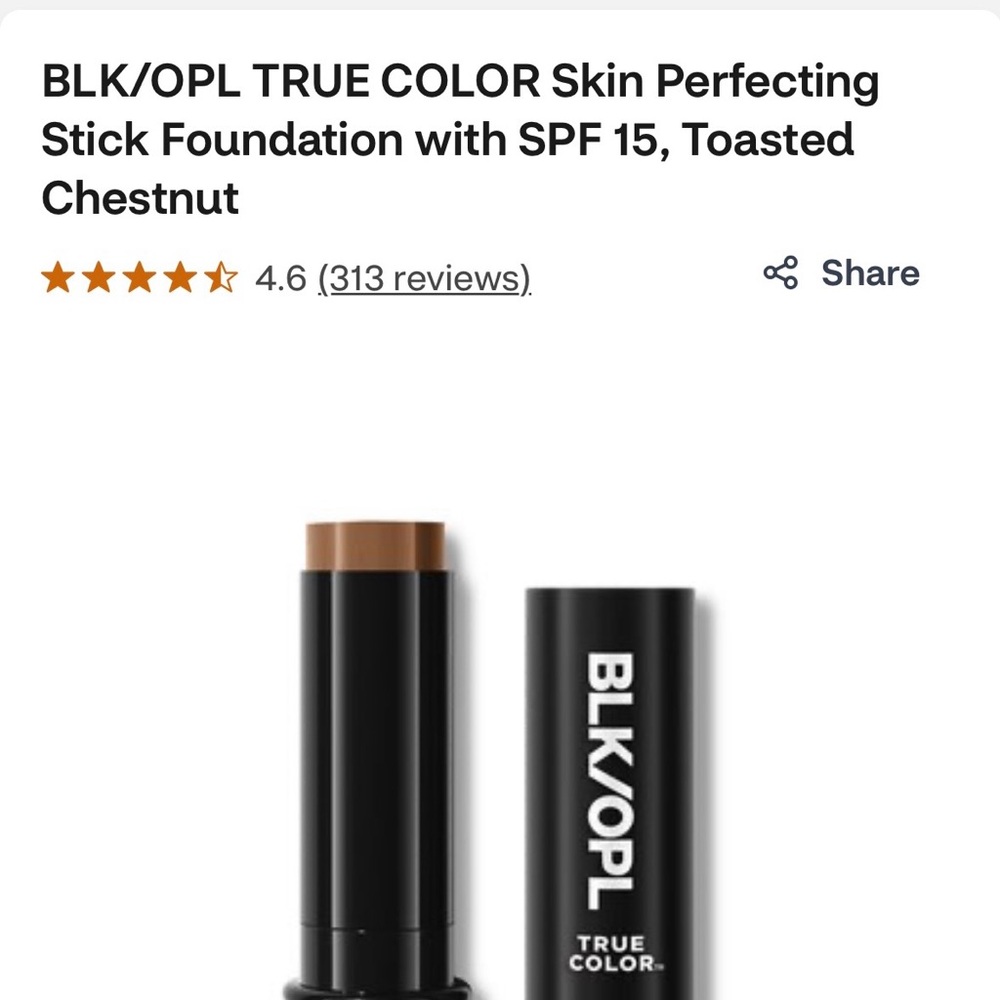 True Color KD1 Toasted Chestnut Skin Perfecting Stick Foundation - Chestnut